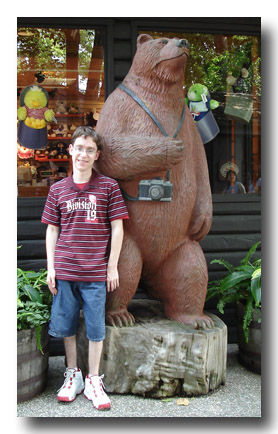 Matt and a very large bear