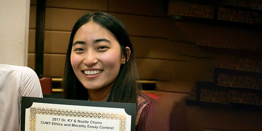 Lehman Student Sharon Lee Wins CUNY Ethics and Morality Essay Contest