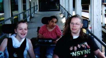 Minna with her best friend Kelly