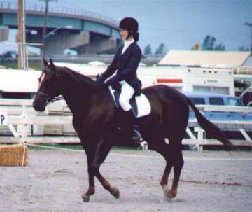 Here I am with my horse!