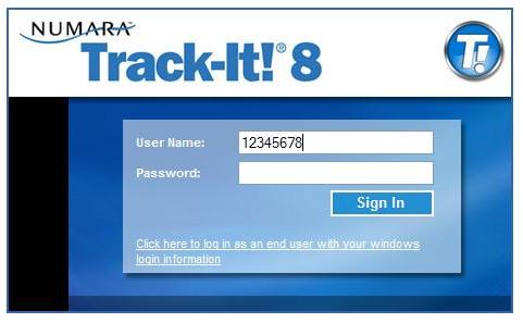 Track-IT! Userid