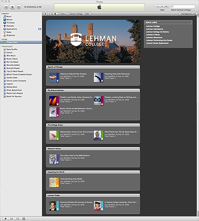 iTunes U Screen Shot