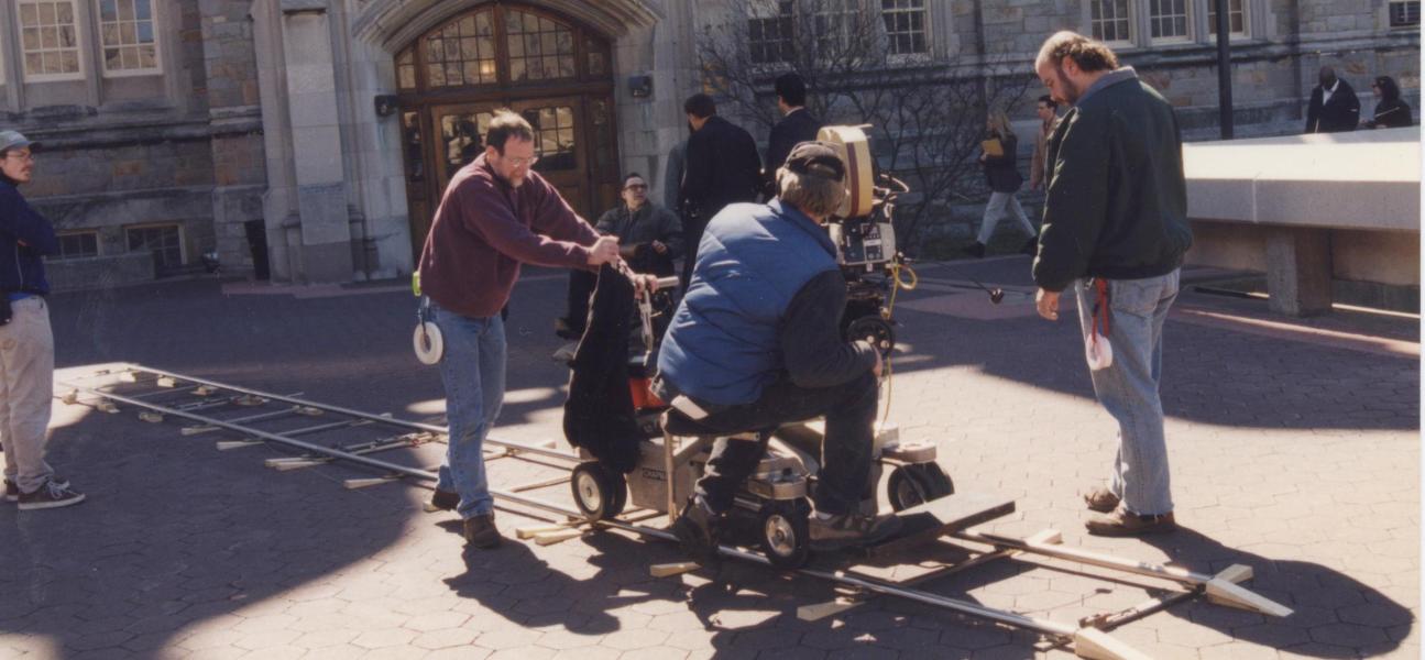 Camera Crew on site at lehman college