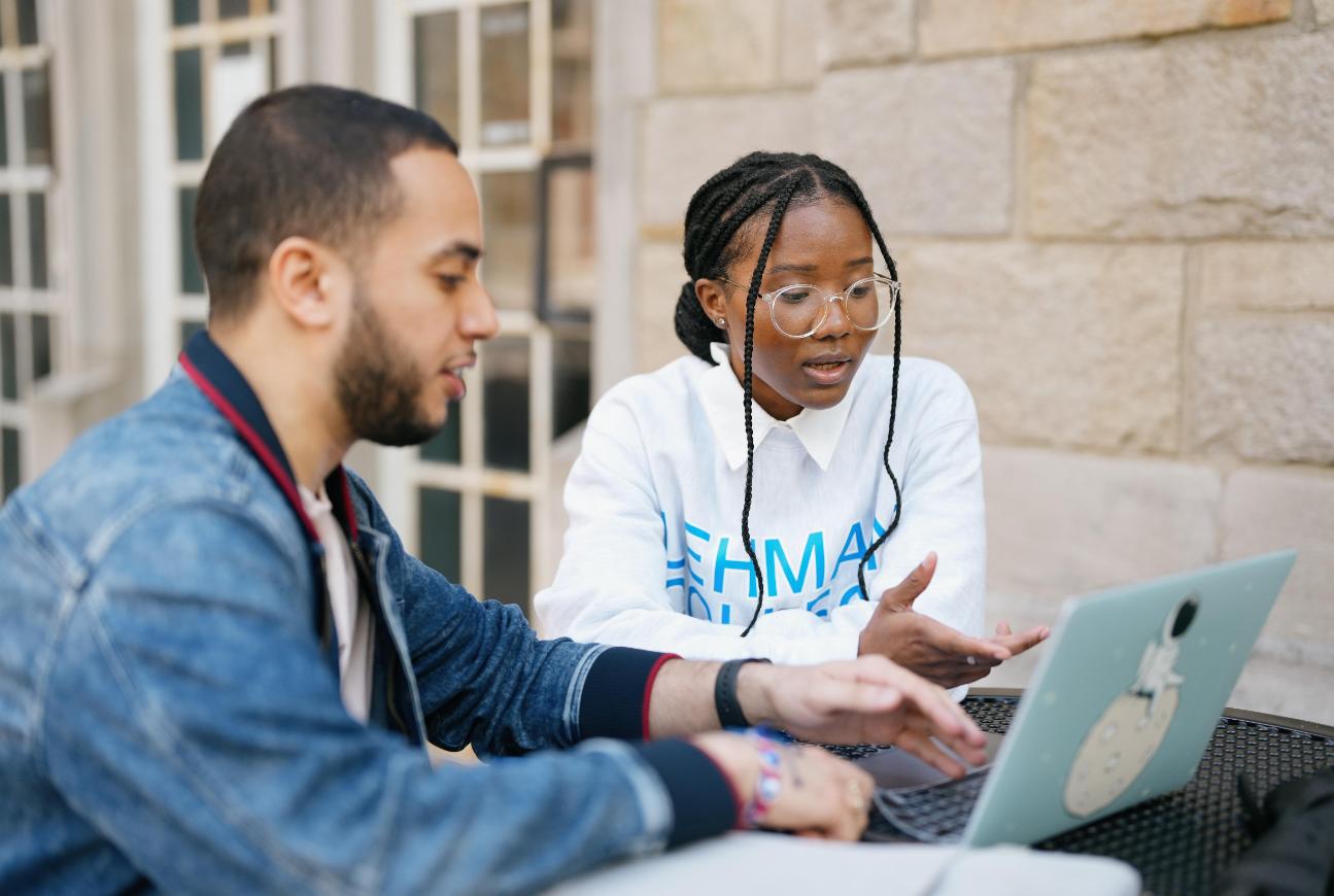 Students On a Computer Together