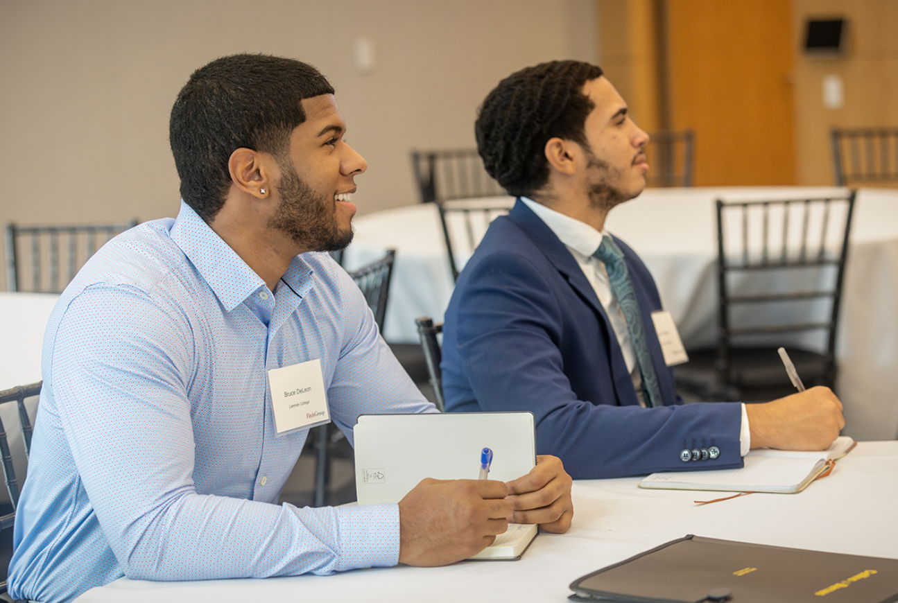 Students taking notes