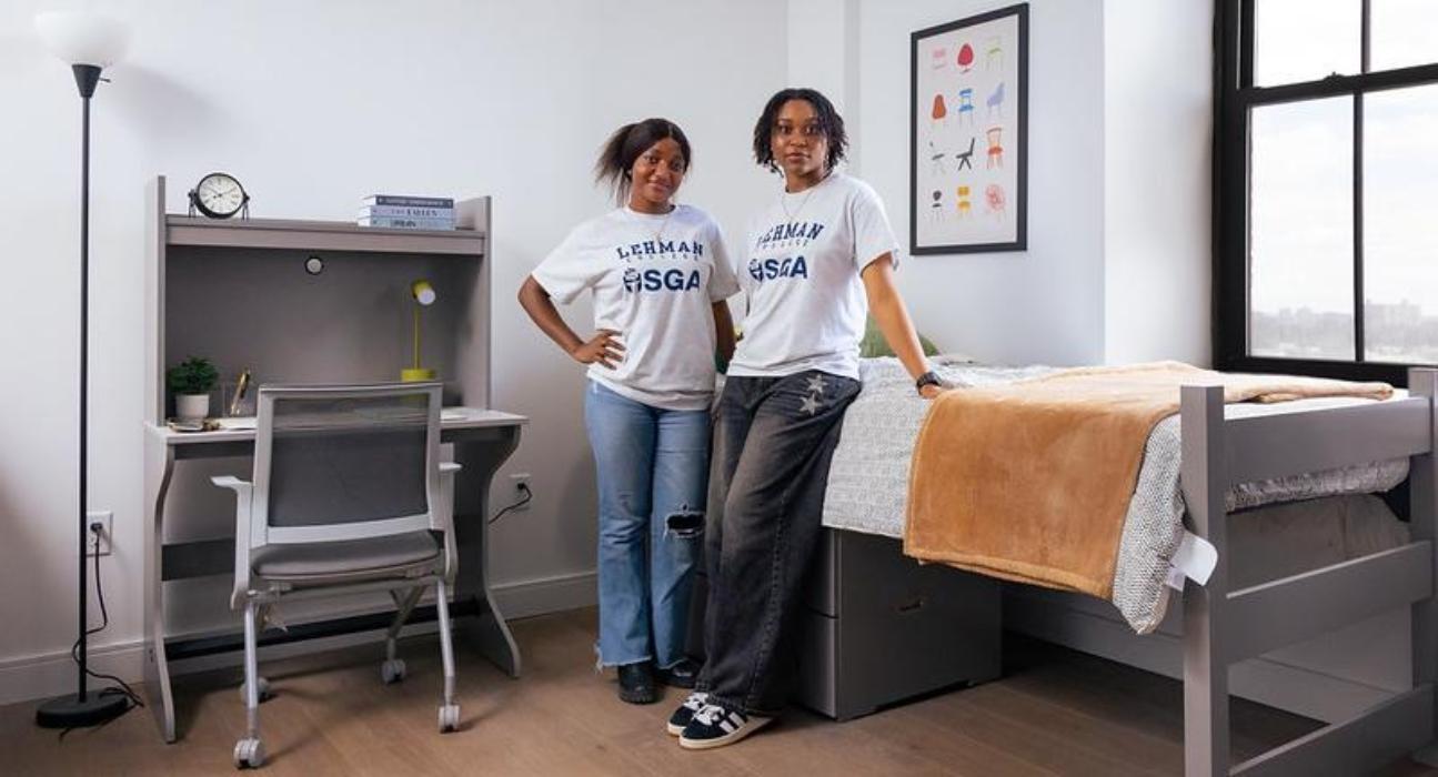 Two student in their dorms 