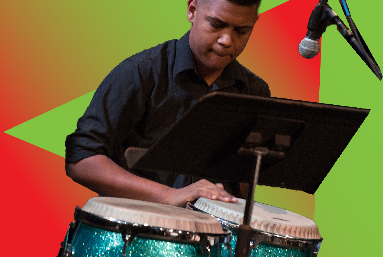 Image of man playin the drums - Salsa Picante Event