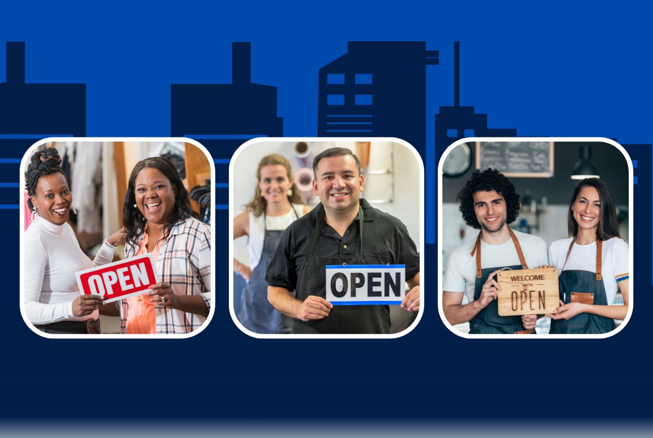 Small business owners ready to open their business