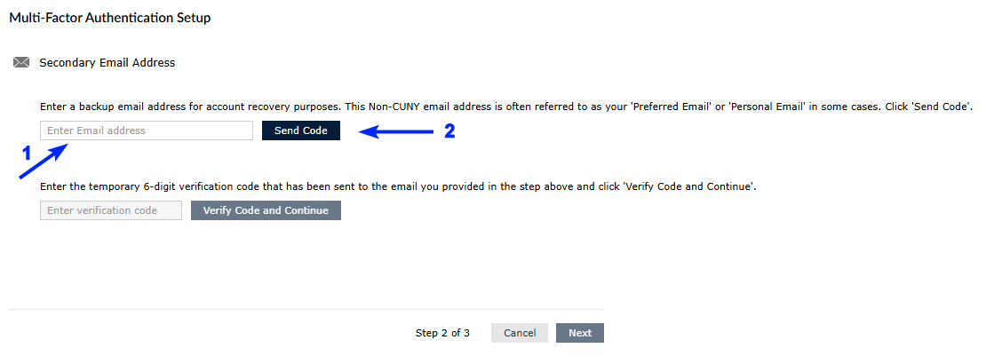 Activating Your Lehman Login Account - step 5