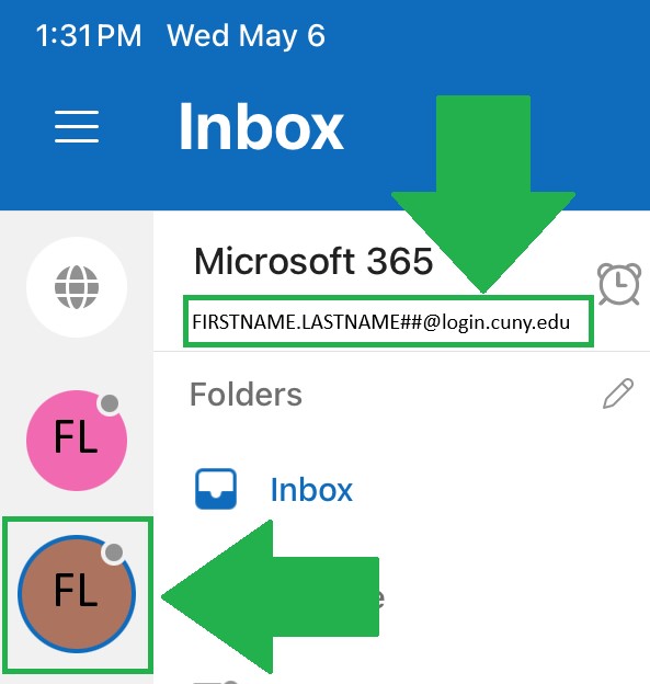How to Add Your New Student Email to the Outlook Desktop App iPad/iMac Step16