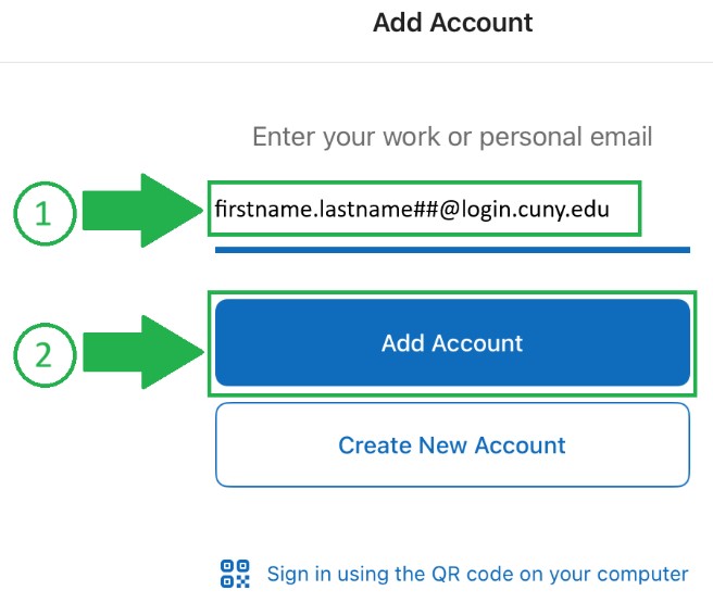 How to Add Your New Student Email to the Outlook Desktop App iPad/iMac Step3