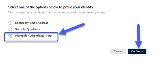 Resetting Your Lehman Login Password Using Microsoft Authenticator App - Step  3