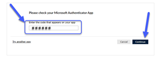 Resetting Your Lehman Login Password Using Microsoft Authenticator App - Step 4