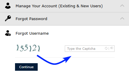 Retrieving Your Lehman Login Account Username - Step 2