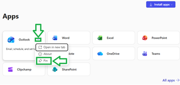 Step 8a - Sign into Outlook in Office 365 on the Browser