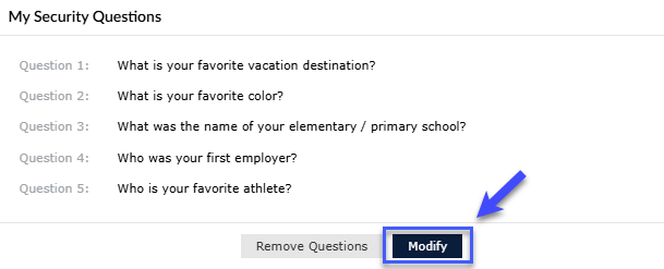 How to Update Your Lehman Login Account Security Questions - Step 5