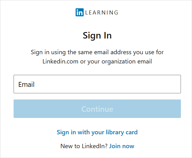 LinkedIn Learning Instructions Step1