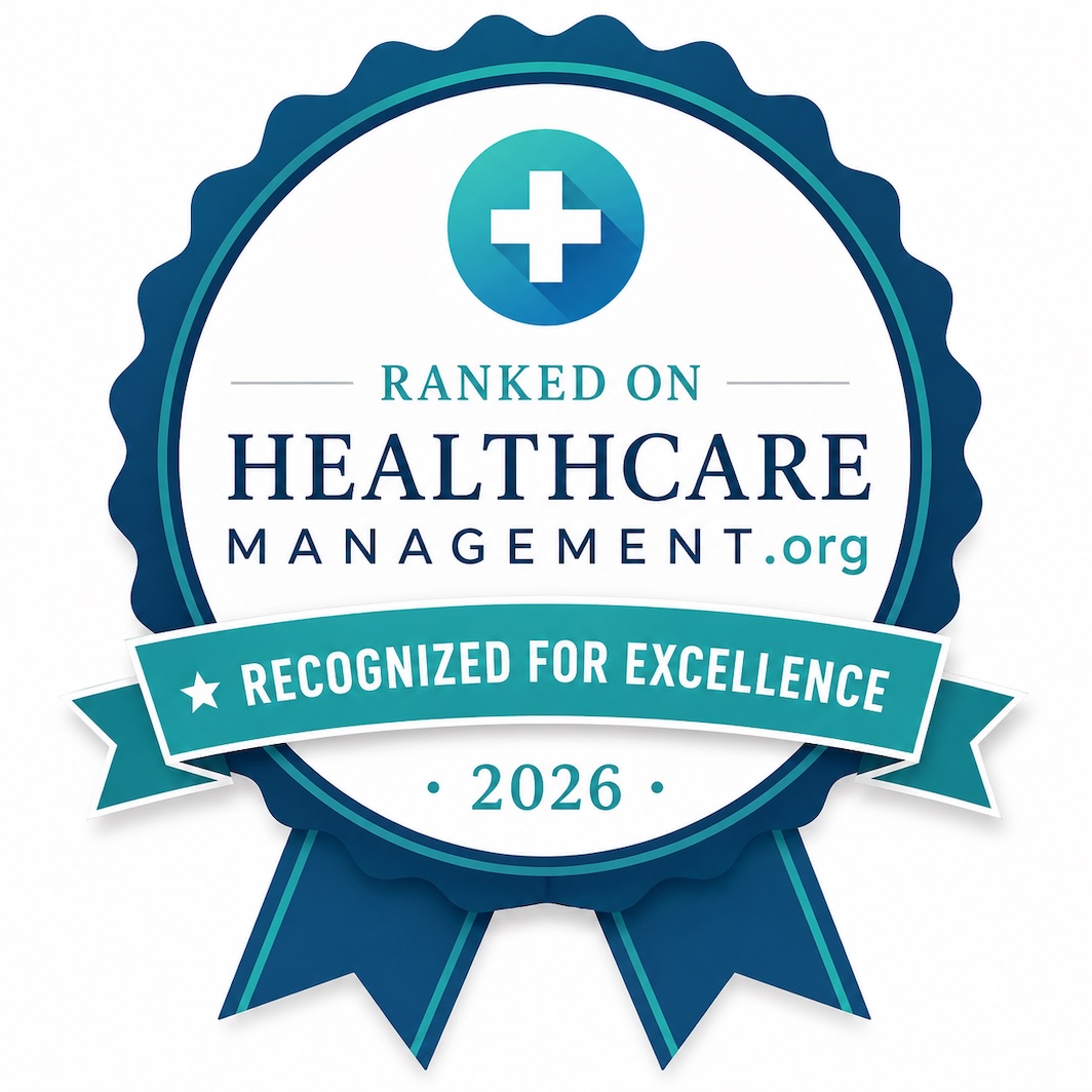 healthcare management ranking badge