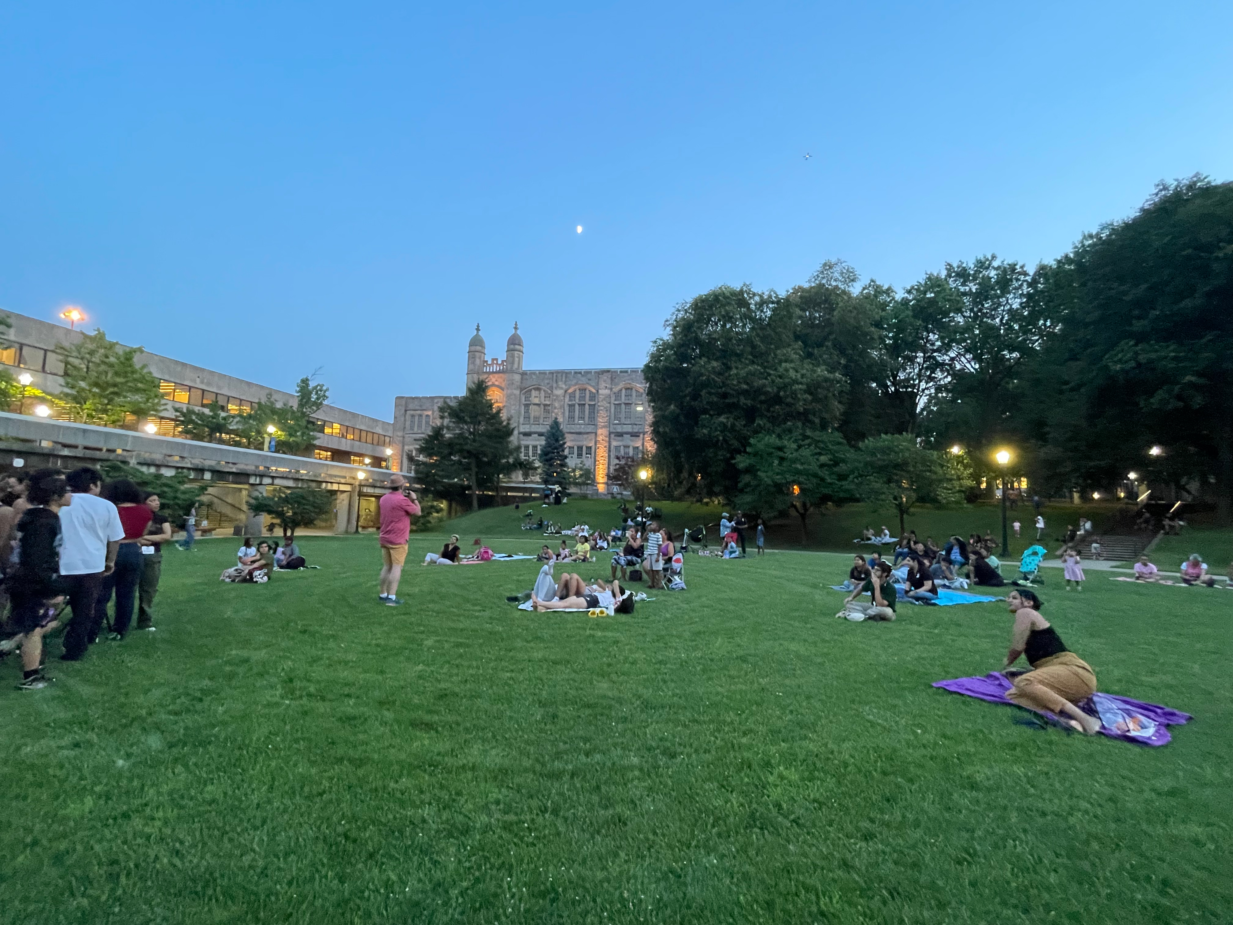 Photo of the Week: The moon was bright for Lehman Stages' second Movies Under a Bronx Moon event of the summer. (Photo by Mildred Perez)

﻿

