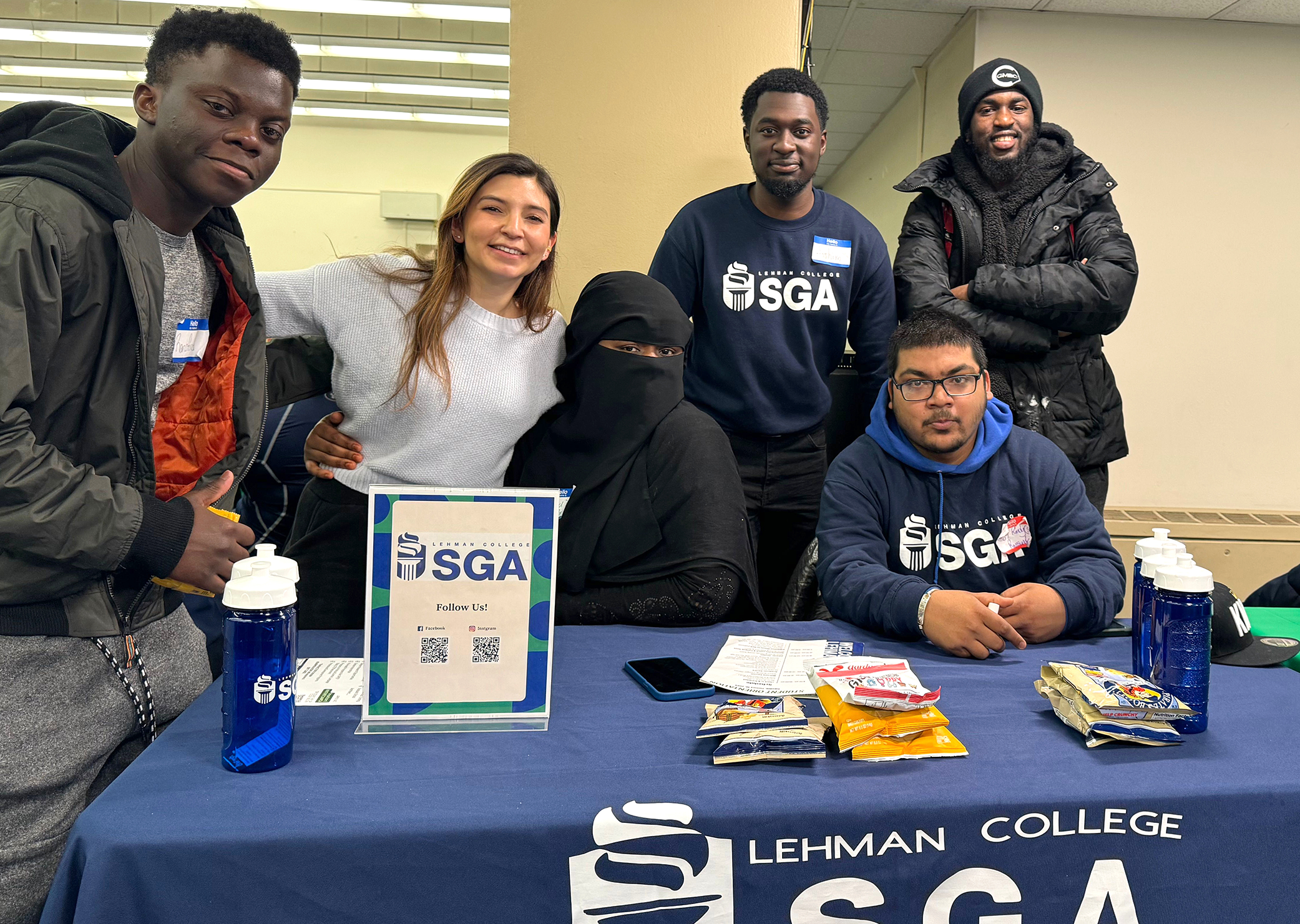 Photo of the Week: The Lehman College Student Government Association (SGA) showed up as a team at Tuesday's New Student Orientation and Resource Fair. (Photo by Janel Martinez)