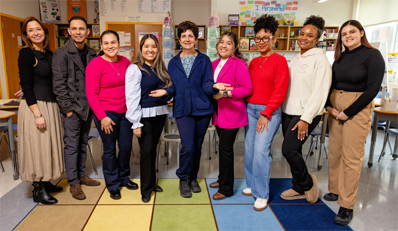 Samara School Teachers Pose with Cecilia Espinosa