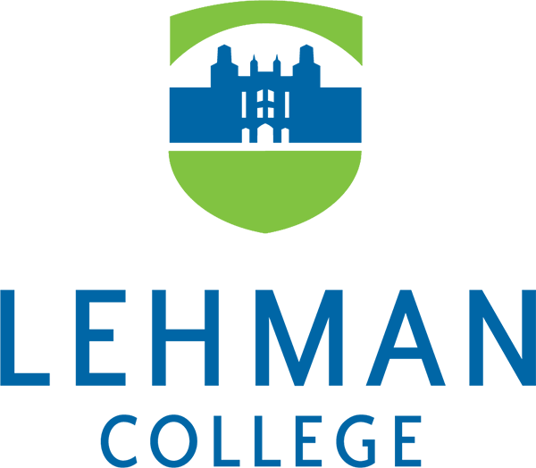 Vertical Lehman Logo - Blue and Green Small