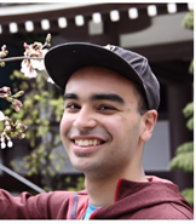 Student Smiling with flowers
