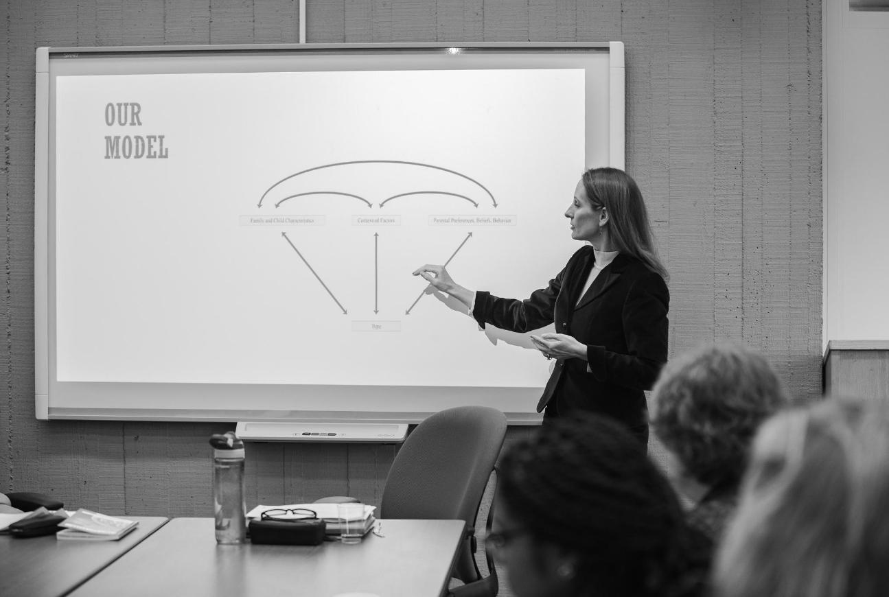 Women giving presentation