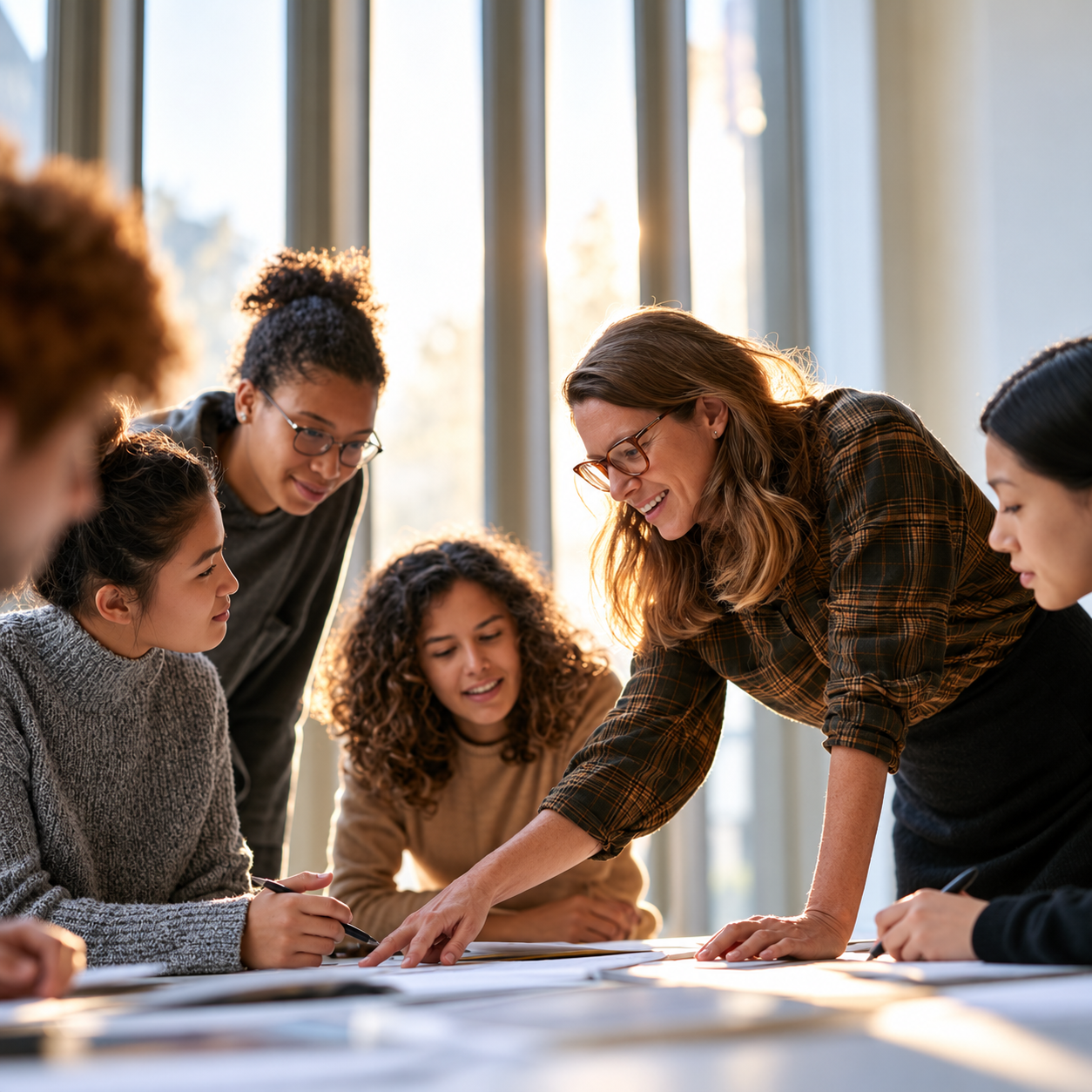 Collaborative Workshop in Golden Light