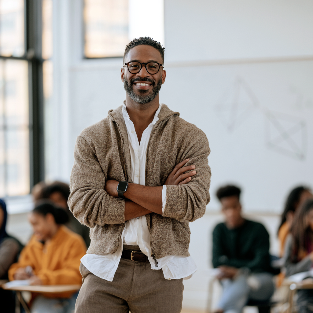Male math teacher