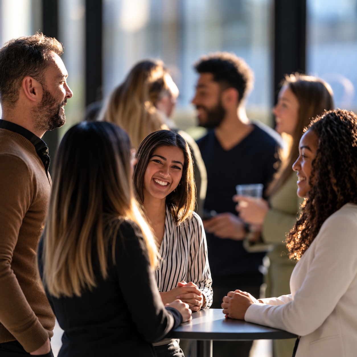 Warm Office Networking Gathering