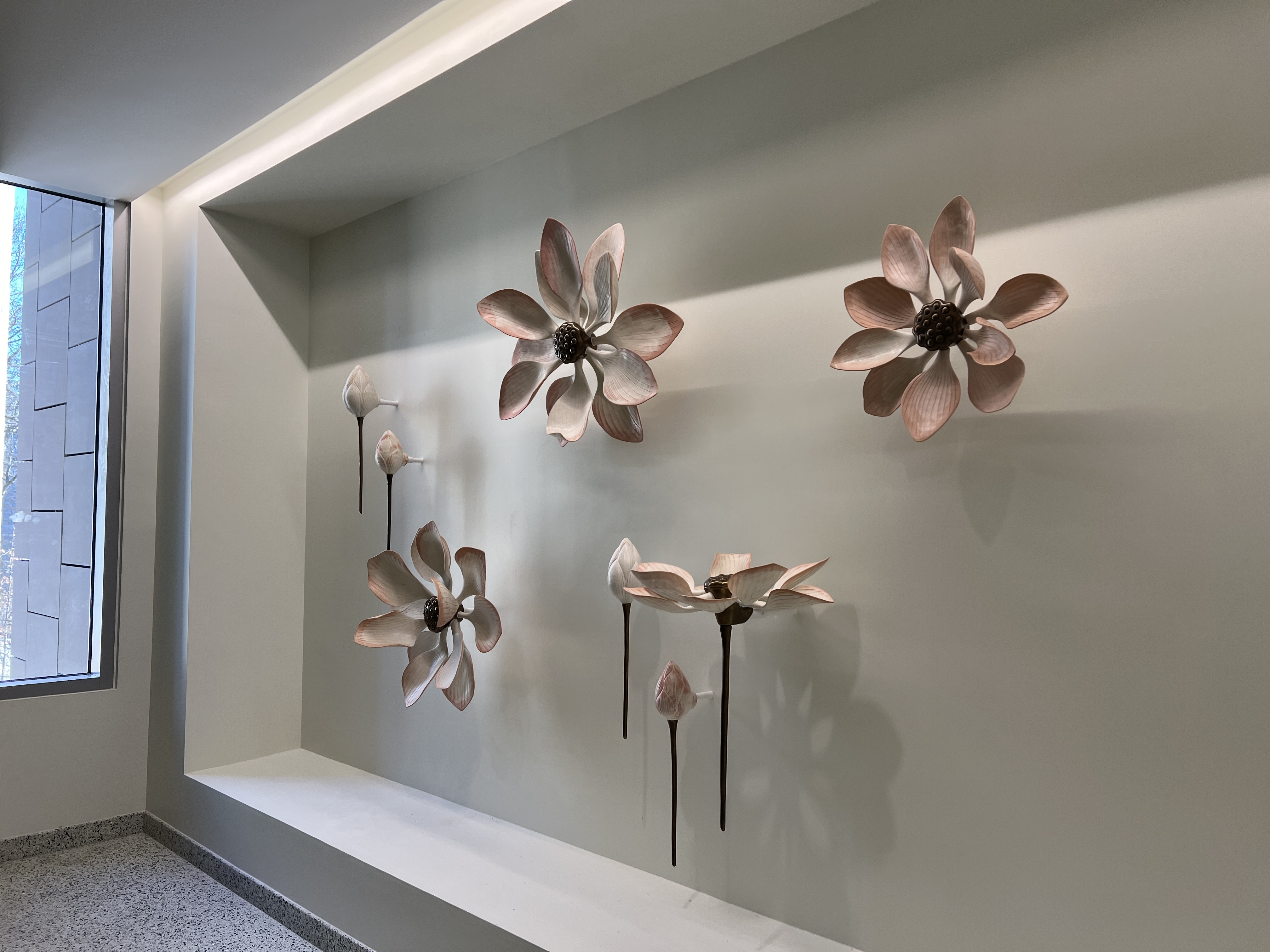 Lehman College, Flowers on a wall,Health-Sciences-School, Nursing