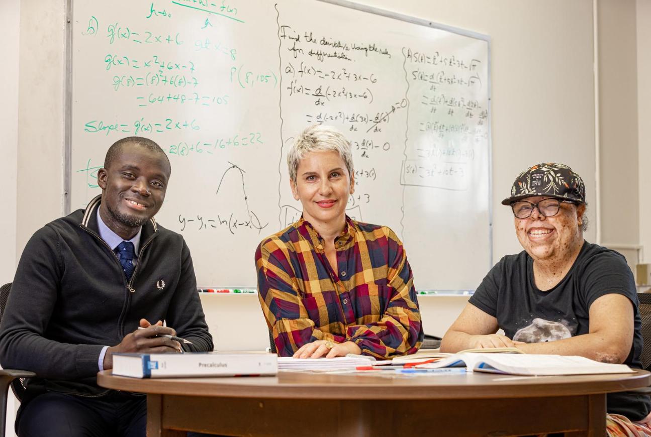 Students learning Data science and AI techniques