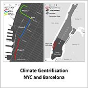 Climate Gentrification, NYC and Barcelona