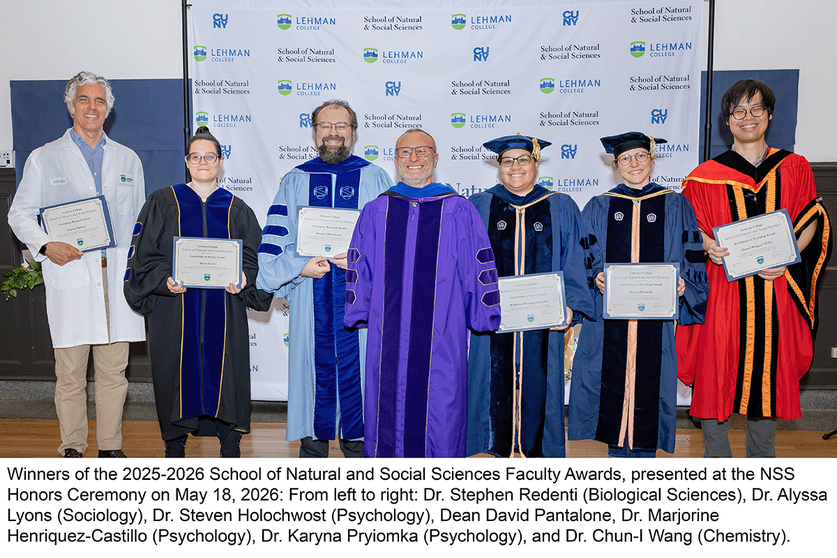 NSS Faculty Award Winners 2026