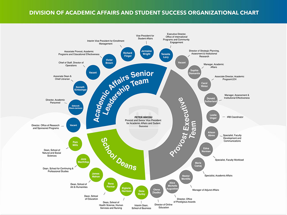 Division of Academic and Student Success Organizational Chart