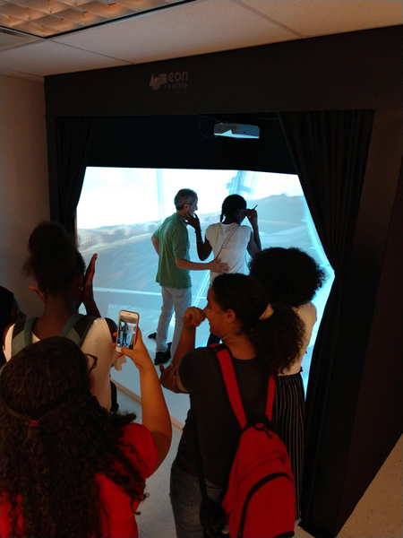 BRONX INTERNATIONAL HIGH SCHOOL Visits Lehman College VR Lab CUNY on the Concourse
