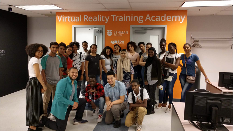 BRONX INTERNATIONAL HIGH SCHOOL Visits Lehman College VR Lab CUNY on the Concourse