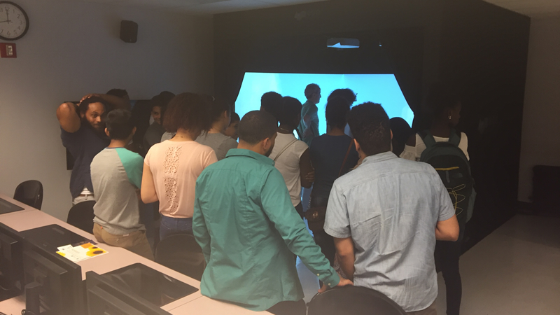 BRONX INTERNATIONAL HIGH SCHOOL Visits Lehman College VR Lab CUNY on the Concourse