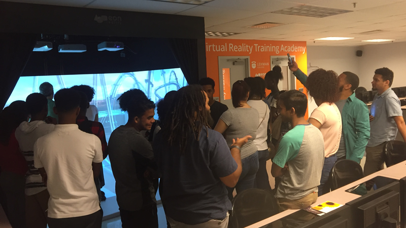 BRONX INTERNATIONAL HIGH SCHOOL Visits Lehman College VR Lab CUNY on the Concourse
