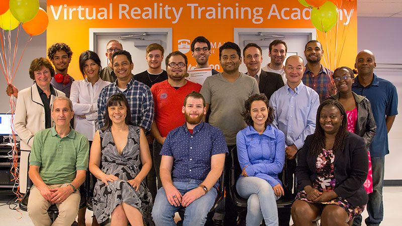Photo of first cohort of EON Reality Certified AR/VR Developers